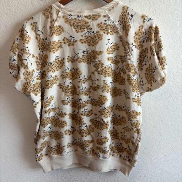 The Great The Puff Sleeve Sweatshirt Chamomile floral￼ Print Crew Size 0/XS - Picture 6 of 8